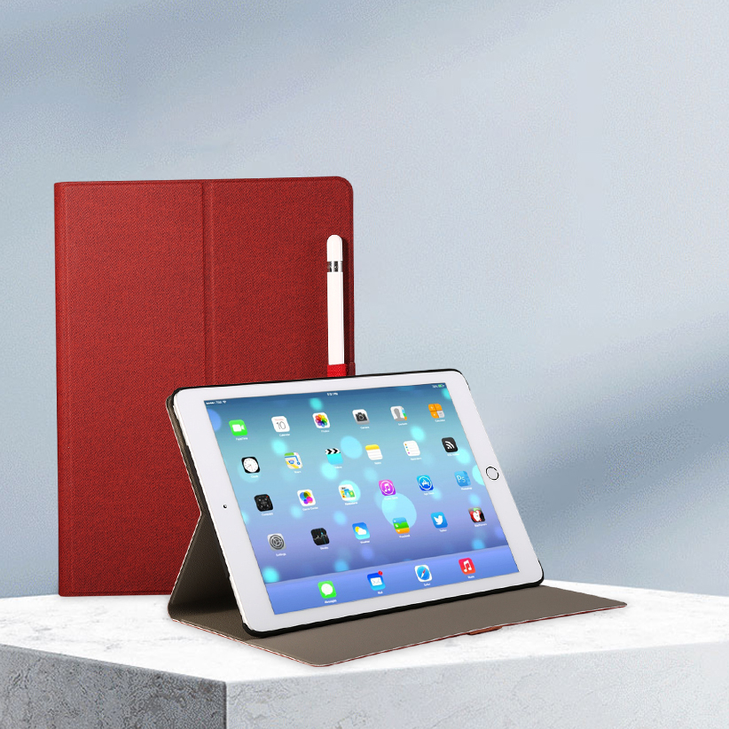 New Arrivals High Quality Leather Case Cover for iPad 9.7 2018 /2017 with pencil holder